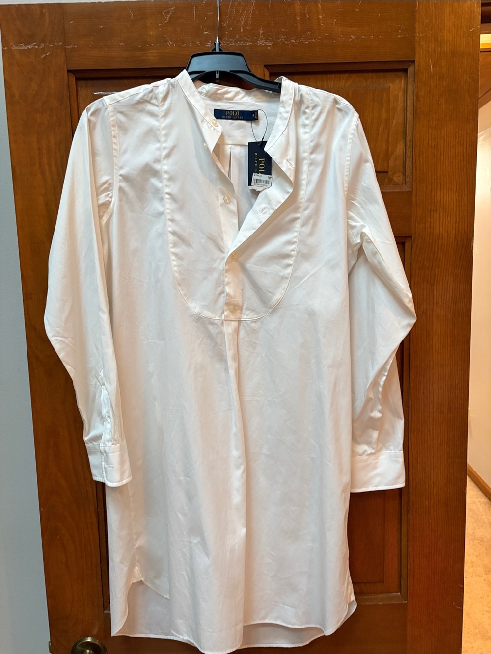 Polo by Ralph Lauren White Men's Longline Button-Down Tunic